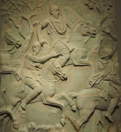 Trajan’s Column detail in a museum copy
